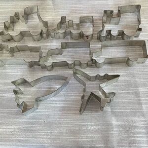 Trains, Trucks, Plane & Rocket Cookie Cutters with Sugar Cookie Recipe